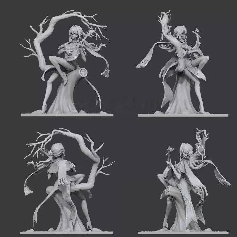 180mm Ruanmei Fantasy Character, Resin Model Figure Kit, Fantasy Theme, Unassembled and Unpainted