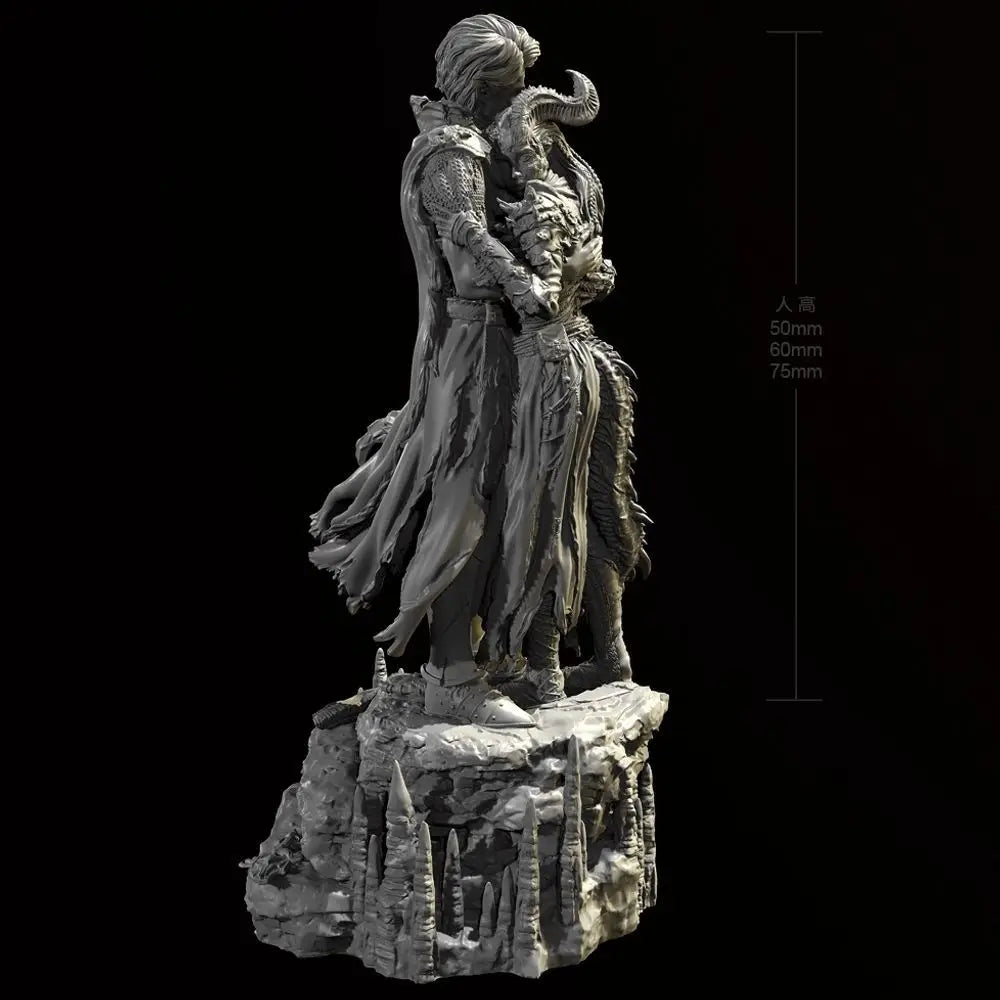 75mm Priestess, Resin Model Figure Kit, Fantasy Theme, Unassembled and Unpainted