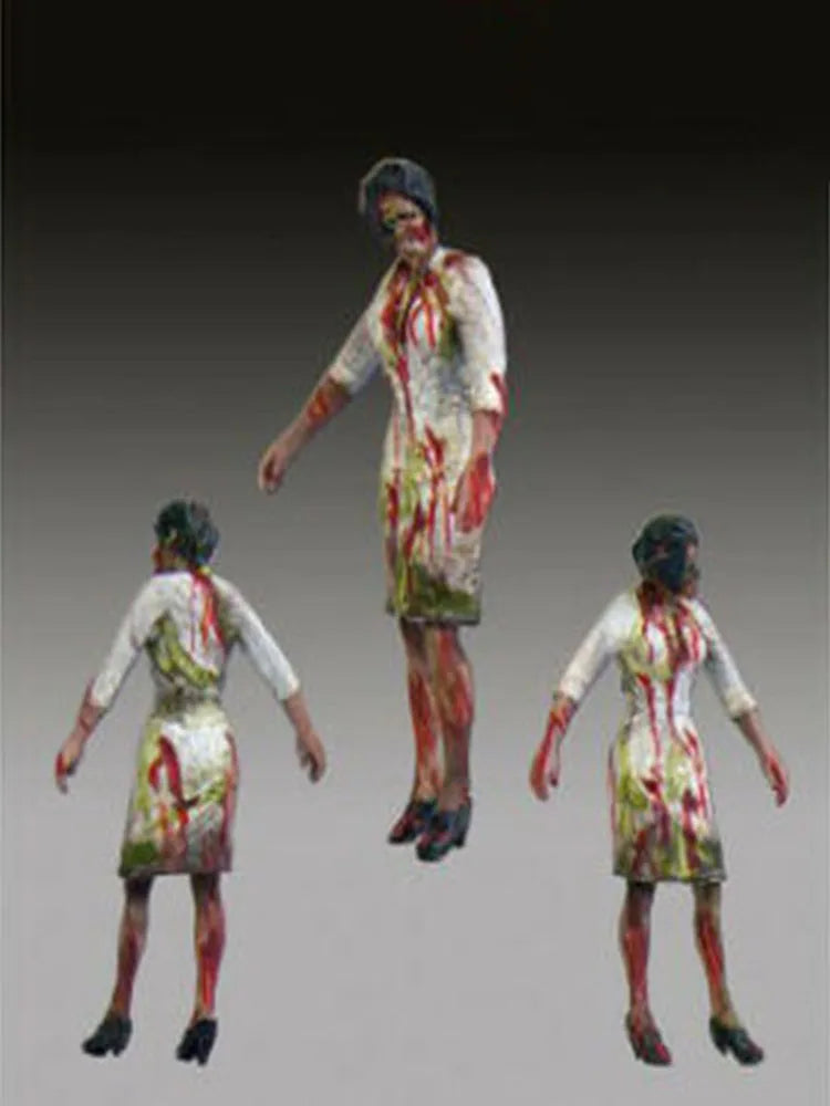 1/35 Dark Fantasy Undead, 3 Figures, Resin Model Figure Kit, Fantasy Theme, Unassembled and Unpainted
