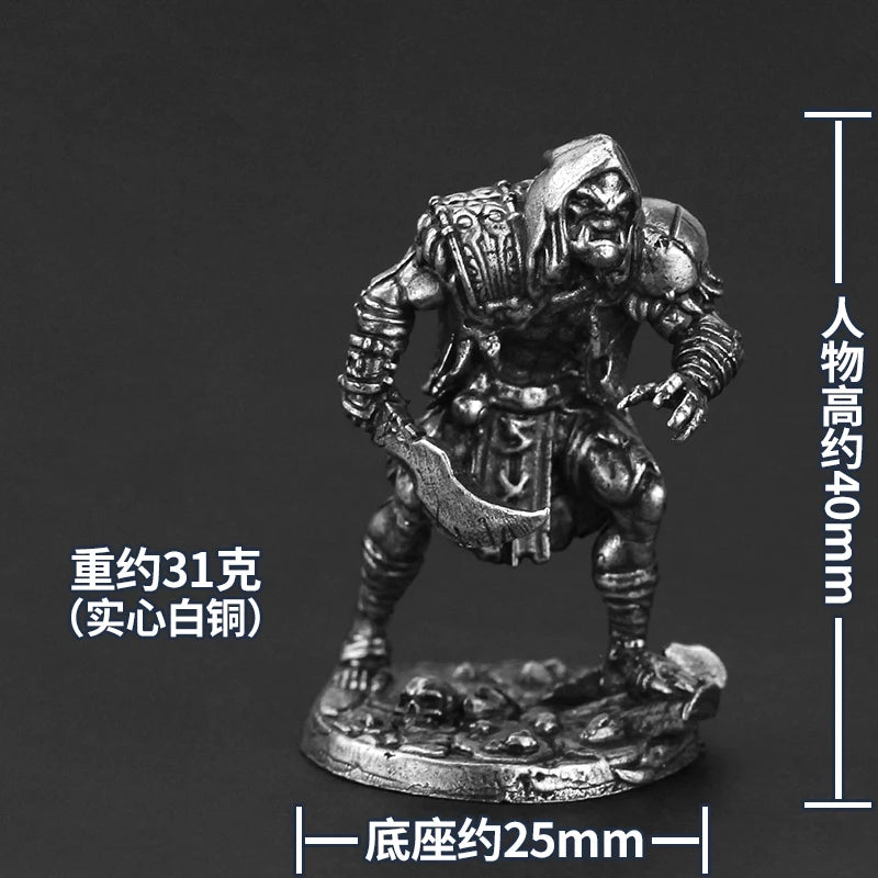 35mm Rat Man Swordsman Elf & Orc, 4 Figures, Resin Model Figure Kit, Fantasy Theme, Unassembled and Unpainted