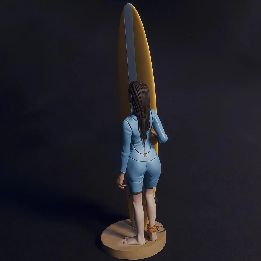 1/20 Modern Female Surfer, Resin Model Figure Kit, Unassembled and Unpainted