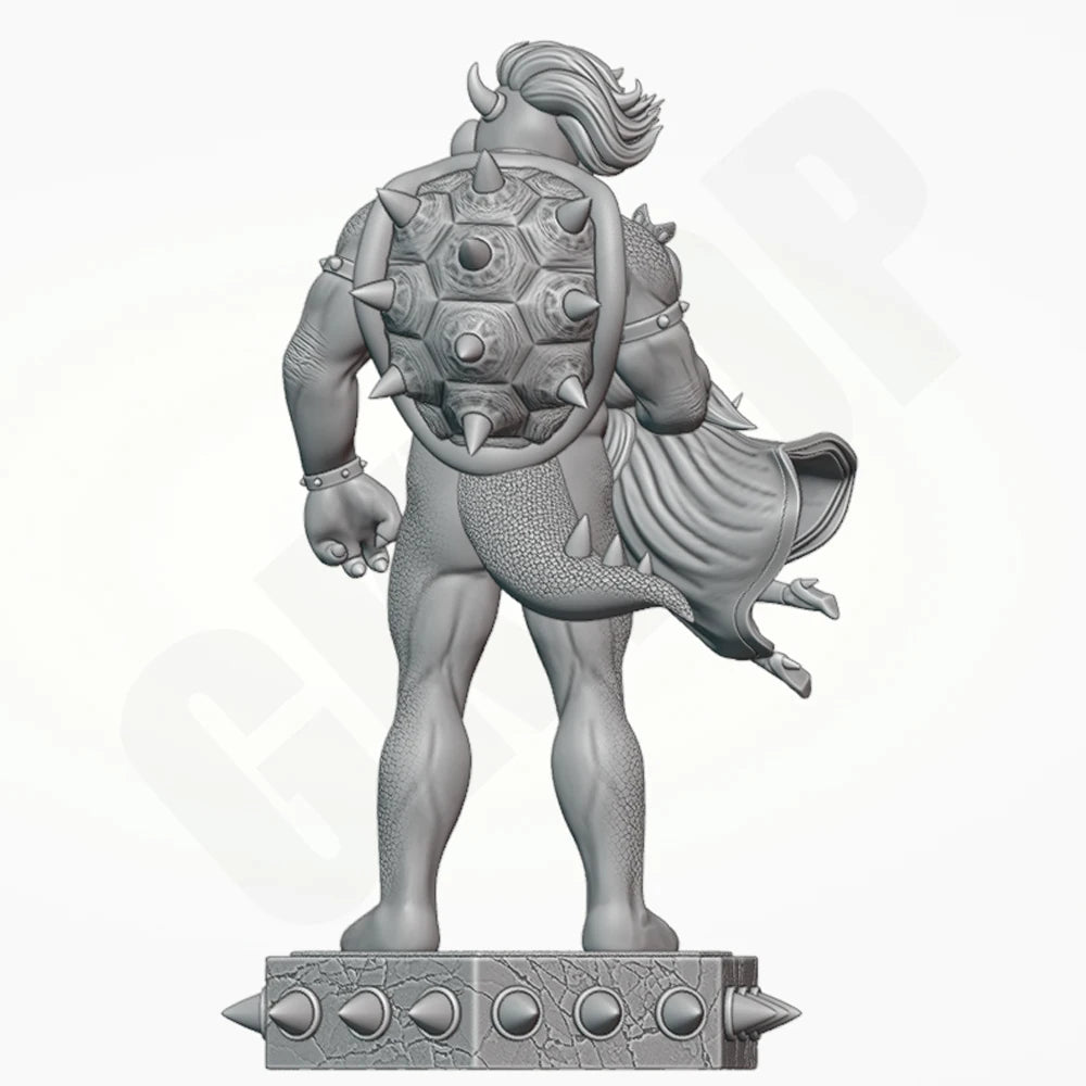 Turtle Demon & Princess, 2 Figures, Resin Model Figure Kit, Fantasy Theme, Unassembled and Unpainted