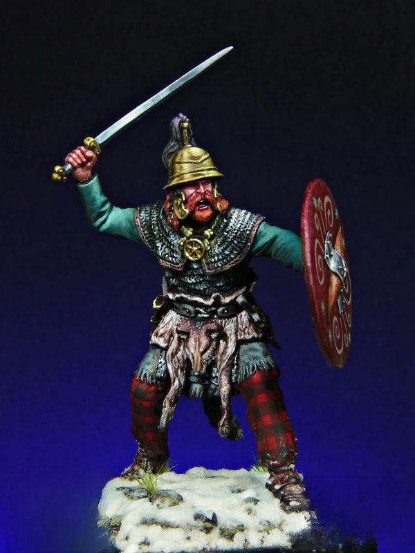 54mm Warrior, Resin Model Figure Kit, Fantasy Theme, Unassembled and Unpainted