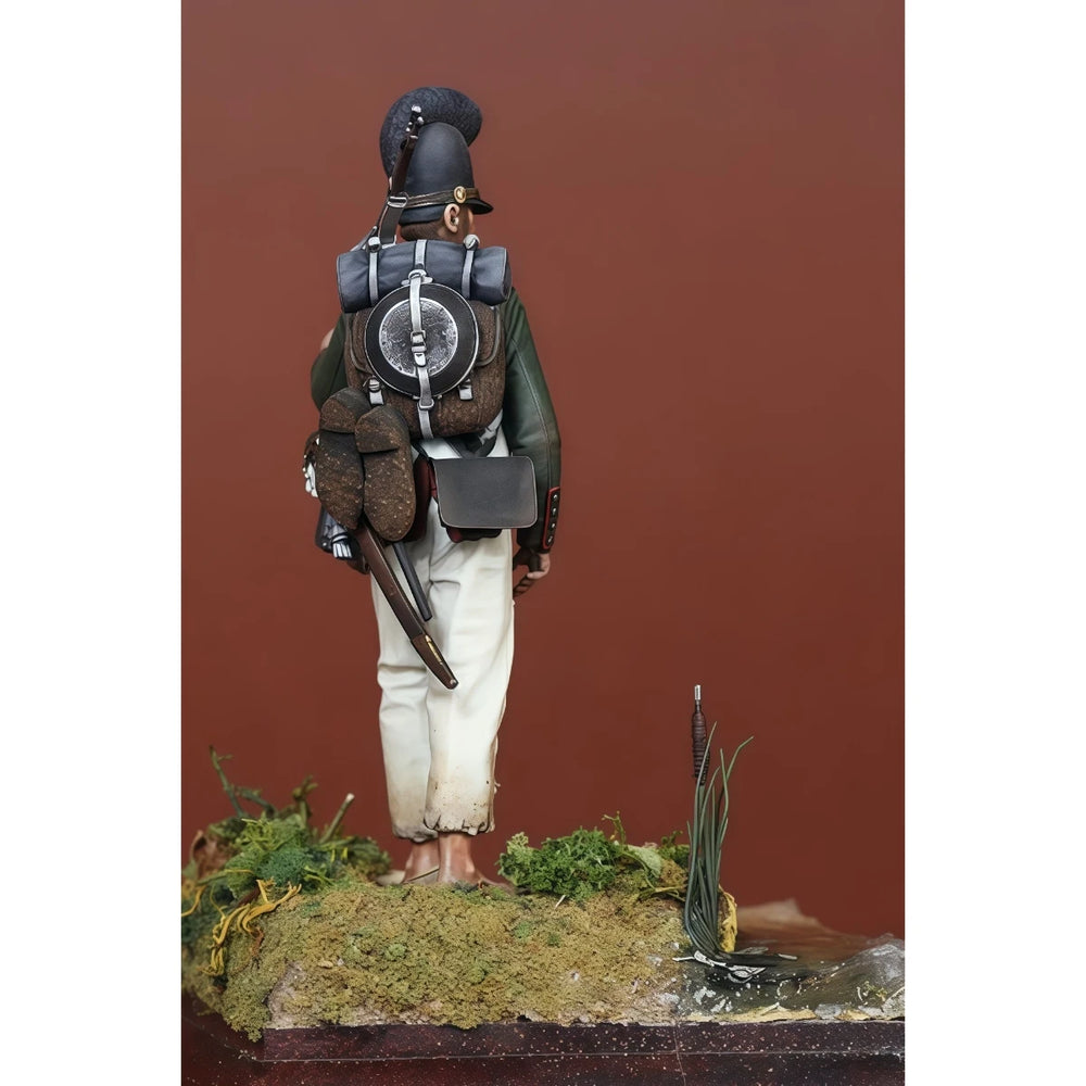 54mm Napoleonic Bavarian Infantry Soldier, Resin Model Figure Kit, Unassembled and Unpainted