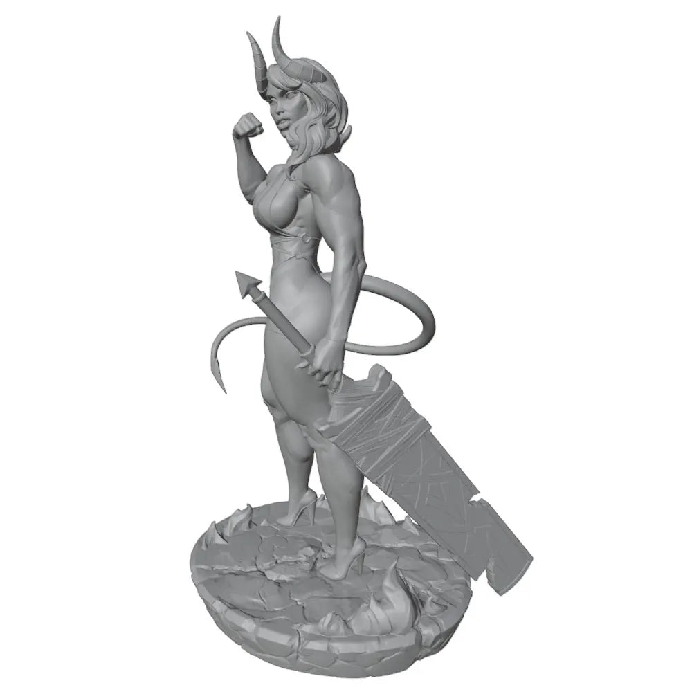 1/24 Demon Female, Resin Model Figure Kit, Fantasy Theme, Unassembled and Unpainted