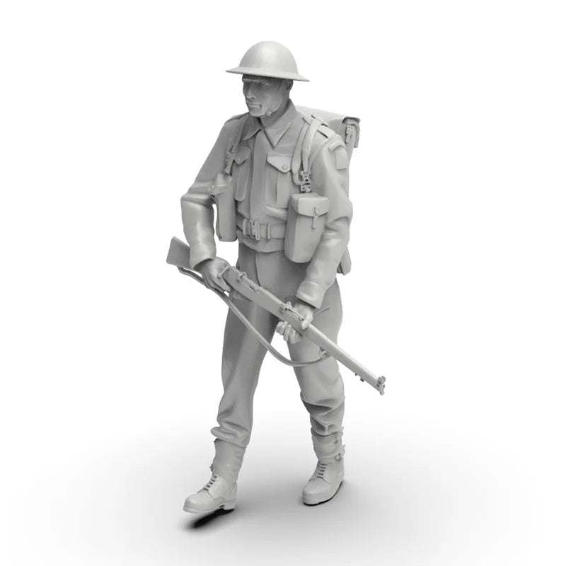 1/35 WWI British Infantry Squad, 6 Figures, Resin Model Figure Kit, Unassembled and Unpainted