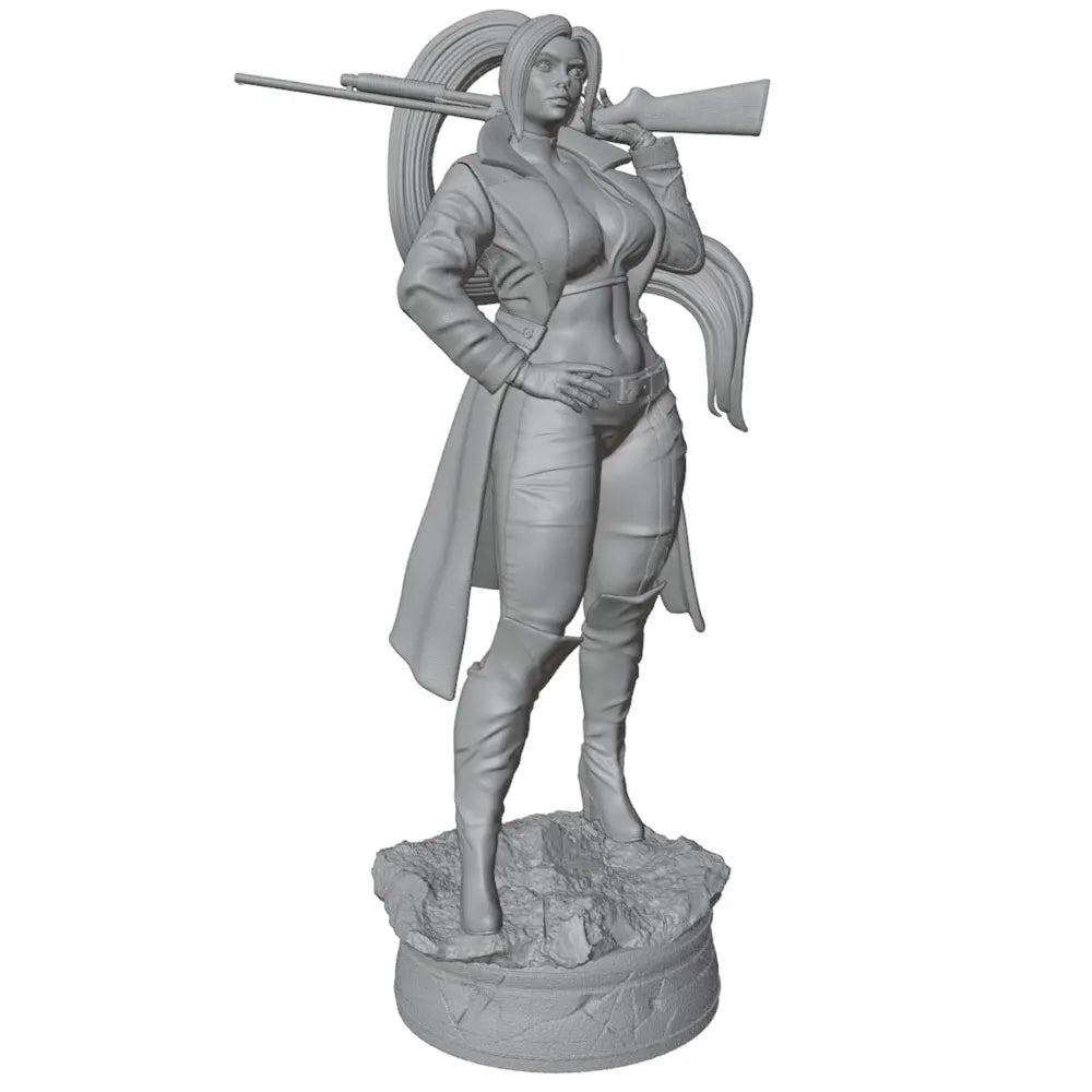 75mm Female Tactical Operator, Resin Model Figure Kit, Unassembled and Unpainted