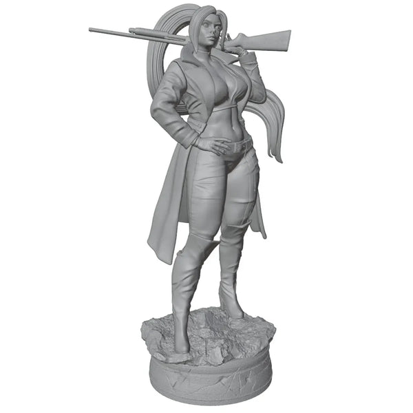 75mm Female Tactical Operator, Resin Model Figure Kit, Unassembled and Unpainted
