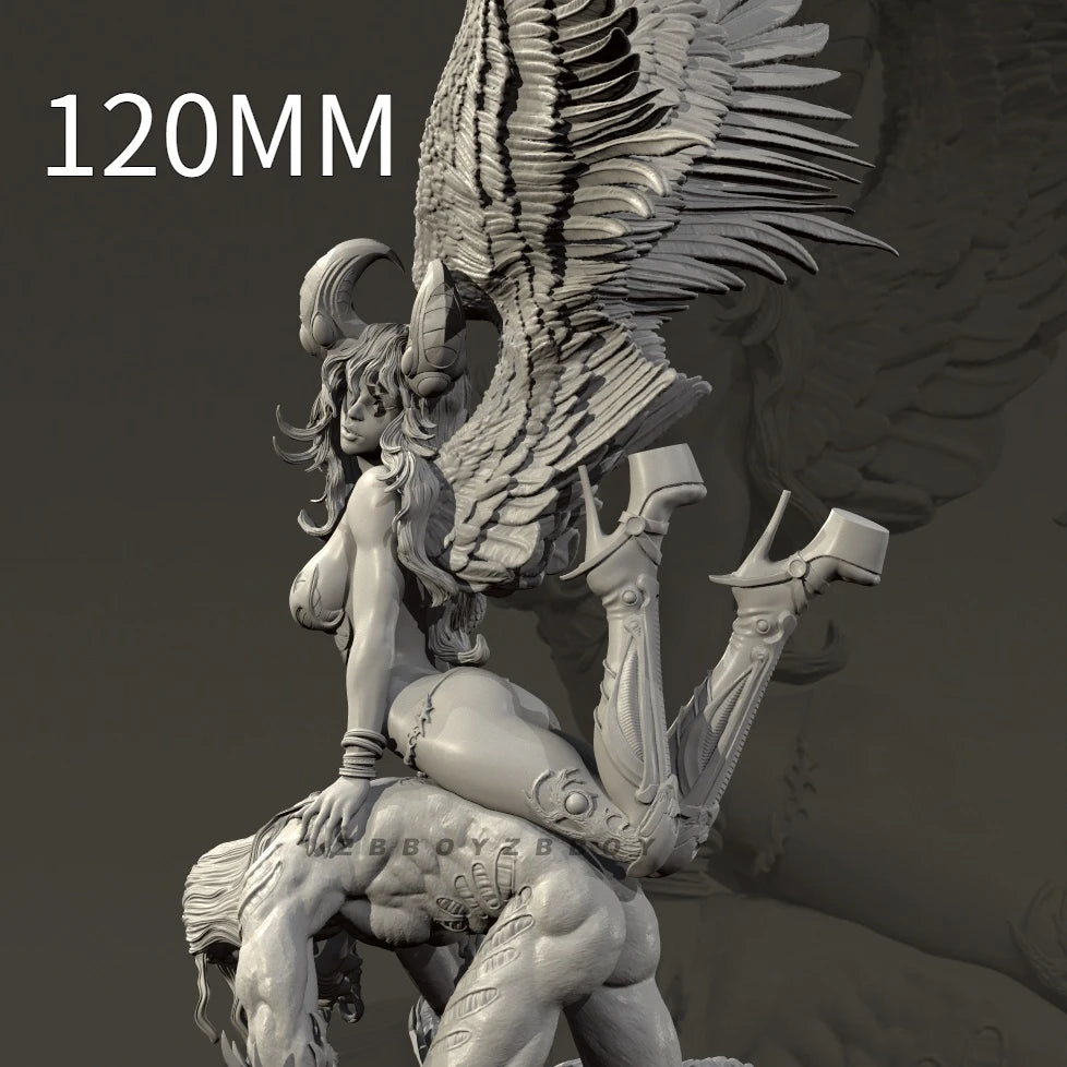 100mm Elf Warrior, Resin Model Figure Kit, Fantasy Theme, Unassembled and Unpainted