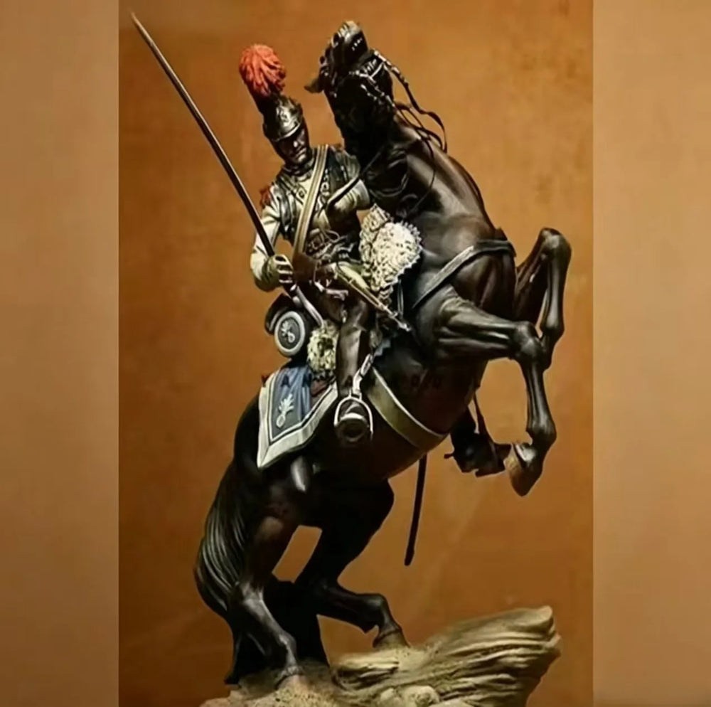 1/24 Napoleonic Mounted Officer, Resin Model Figure Kit, Unassembled and Unpainted