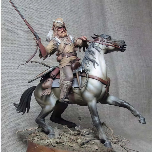 75mm Medieval Hunter, Resin Model Figure Kit, Unassembled and Unpainted