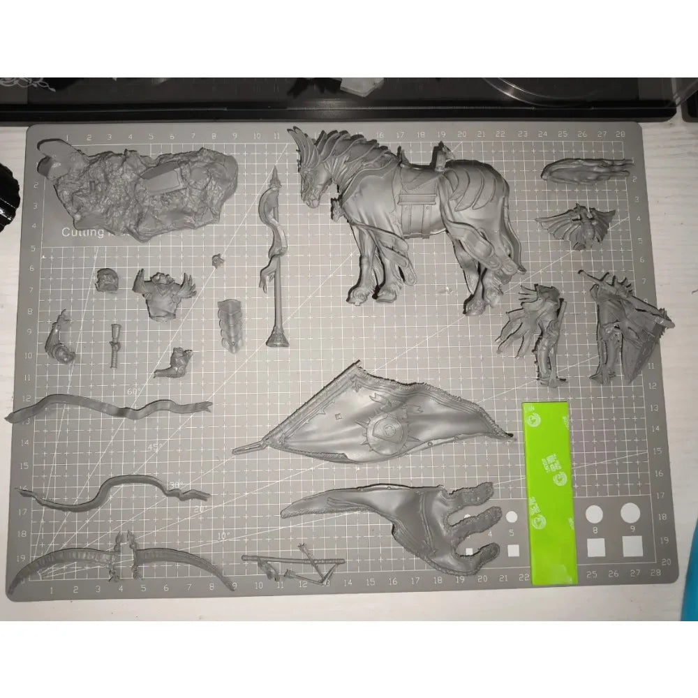 38mm Medieval Knight Galahad, Resin Model Figure Kit, Unassembled and Unpainted
