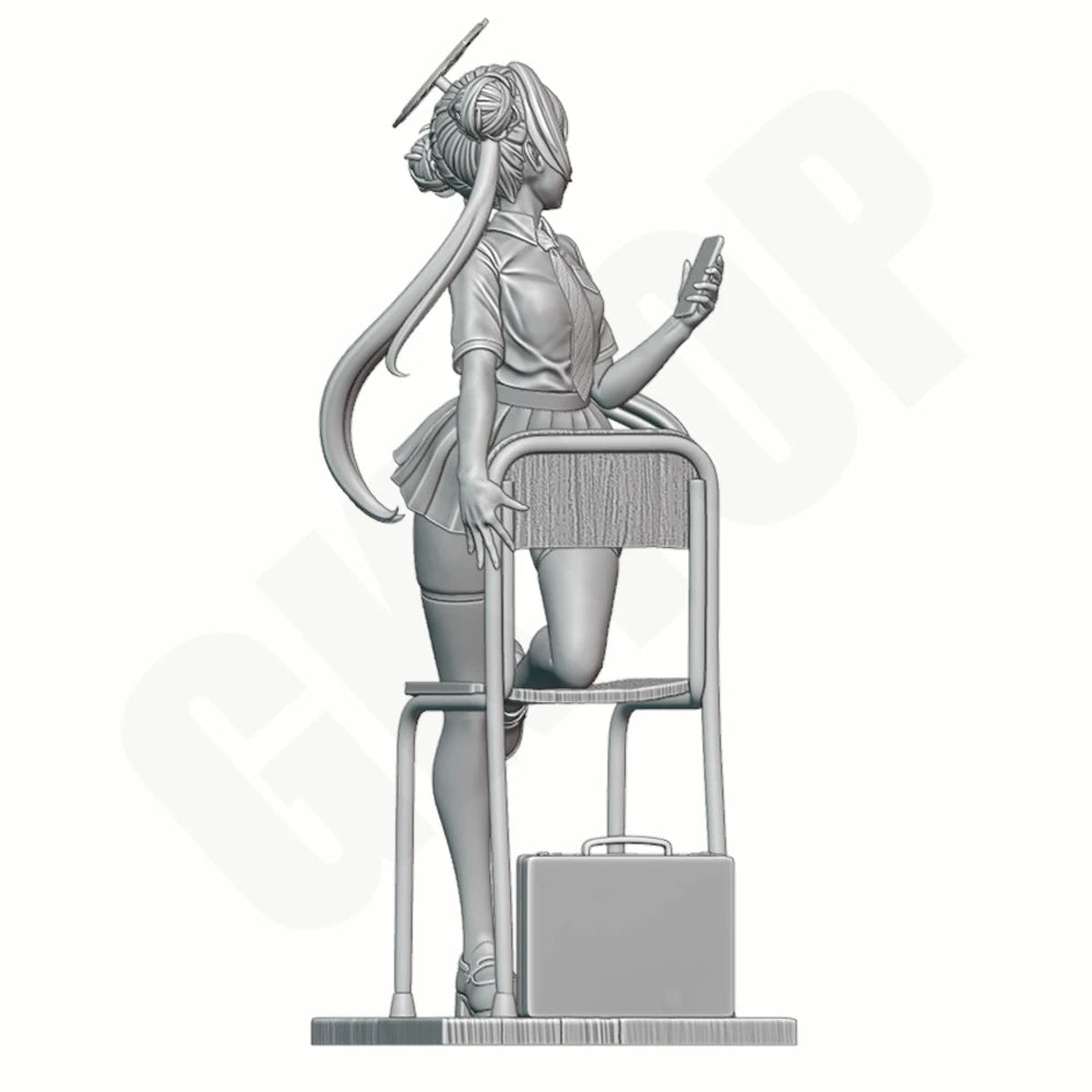 1/16 Schoolgirl, Resin Model Figure Kit, Anime Theme, Unassembled and Unpainted