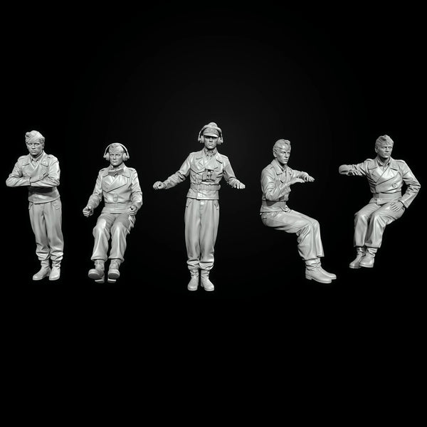 1/35 Modern Military Squad, 5 Figures, Resin Model Figure Kit, Unassembled and Unpainted