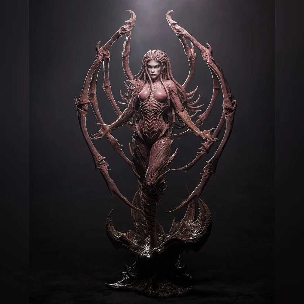 150mm Queen of Blades, Resin Model Figure Kit, Fantasy Theme, Unassembled and Unpainted