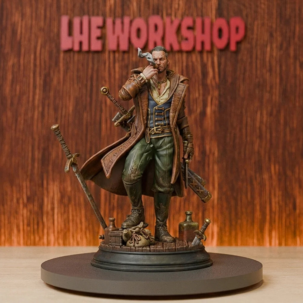 75mm Medieval Wandering Swordsman, Resin Model Figure Kit, Unassembled and Unpainted