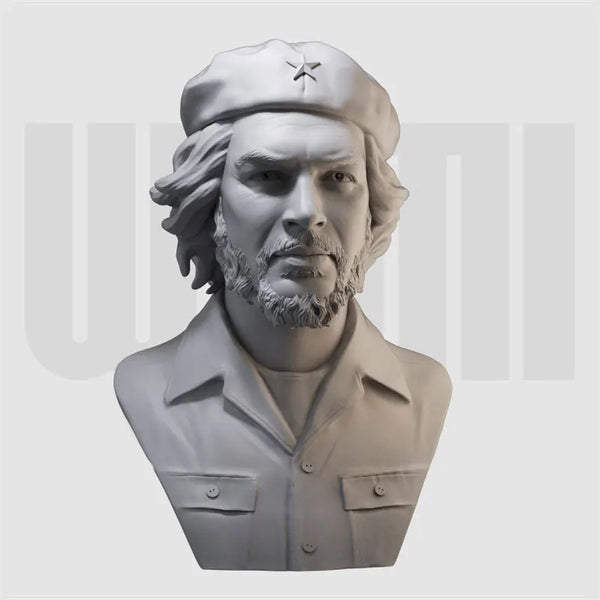1/10 Cold War Che Guevara with Star Headband, Resin Model Bust Kit, Unassembled and Unpainted