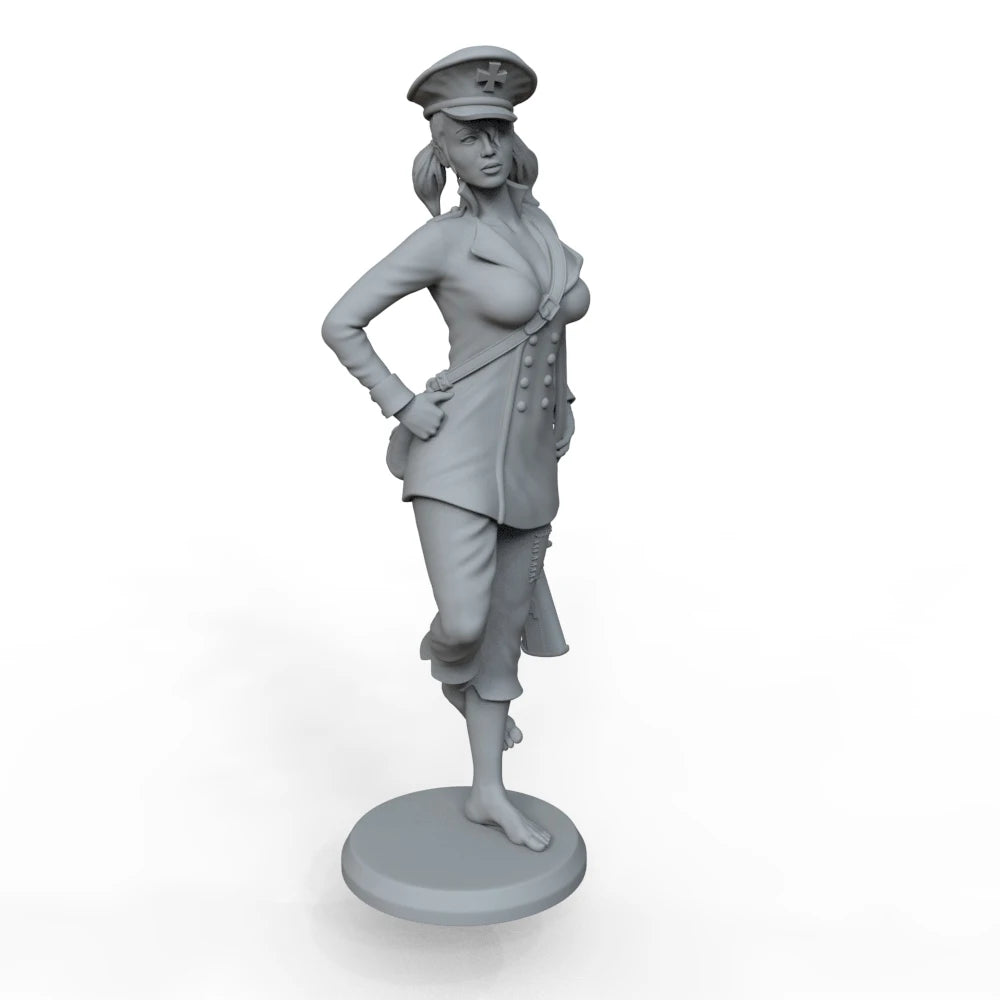 1/35 WWII Soviet Female Infantry with Rifles, 6 Figures, Resin Model Figure Kit, Unassembled and Unpainted