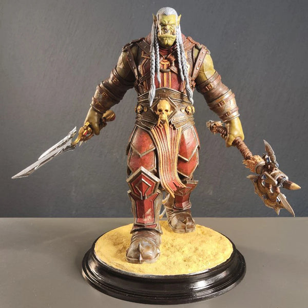 75mm Orc Warrior with Axe, Resin Model Figure Kit, Fantasy Theme, Unassembled and Unpainted