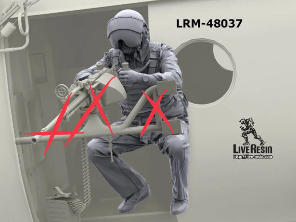 1/48 Modern Soldier in Tactical Combat Crouch, Resin Model Figure Kit, Unassembled and Unpainted