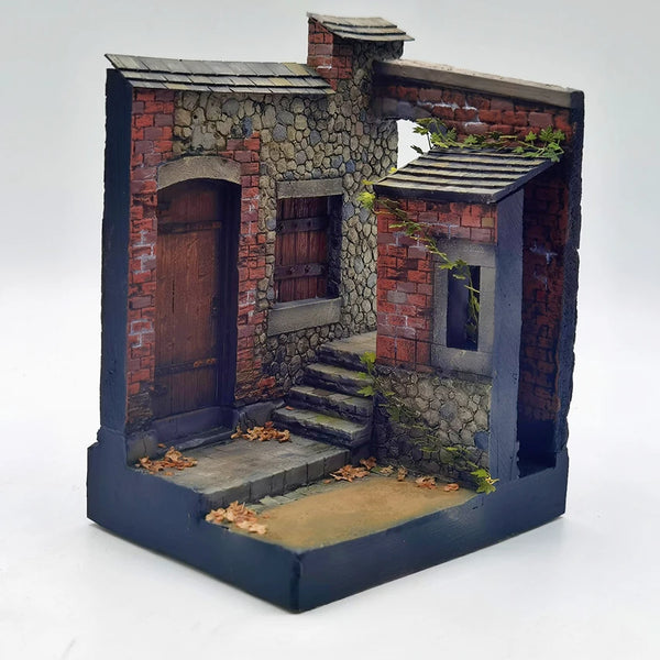 1/35 Ruined Building, Resin Model Terrain Kit, Historical Theme, Unpainted