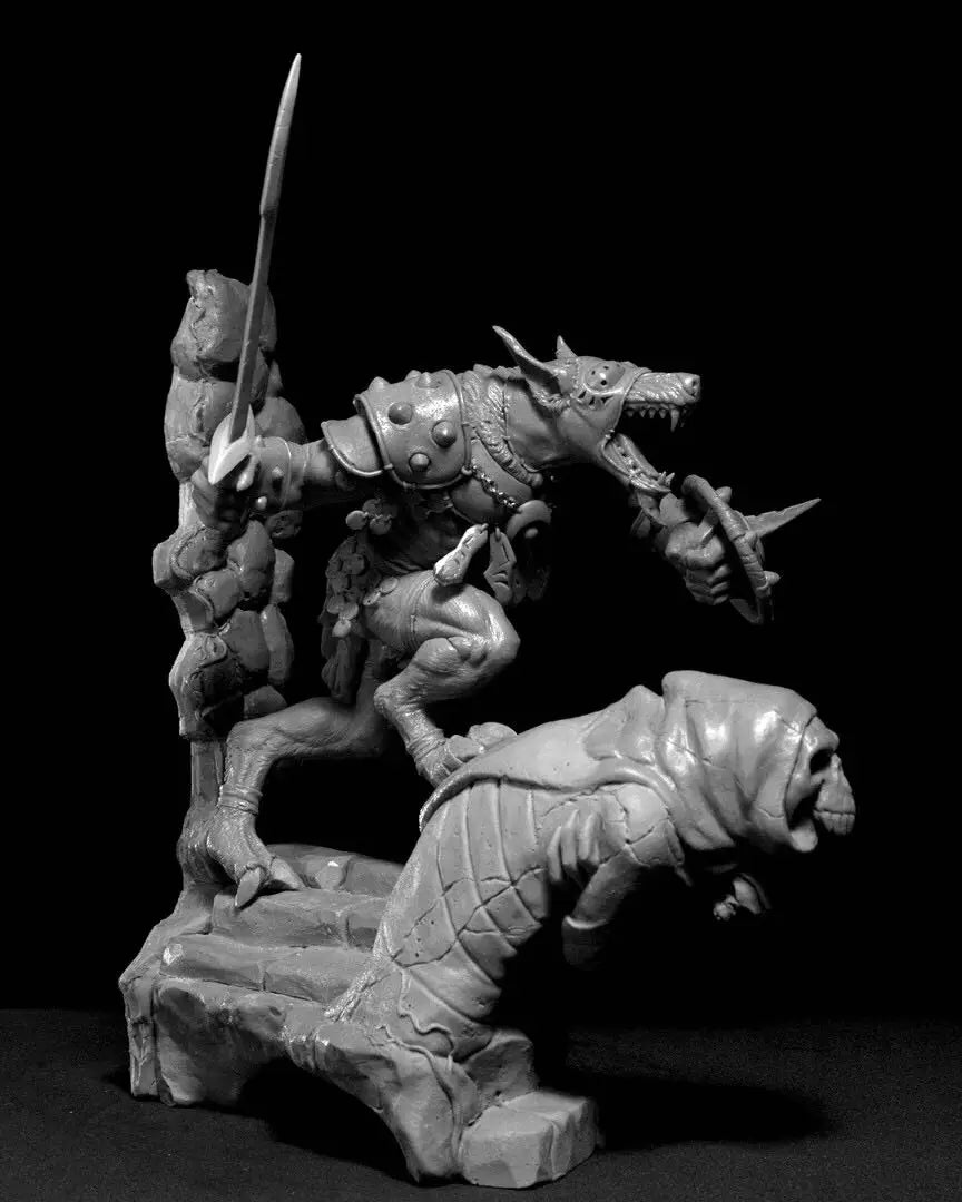 1/24 Asyar the Unyielding, Resin Model Figure Kit, Fantasy Theme, Unassembled and Unpainted