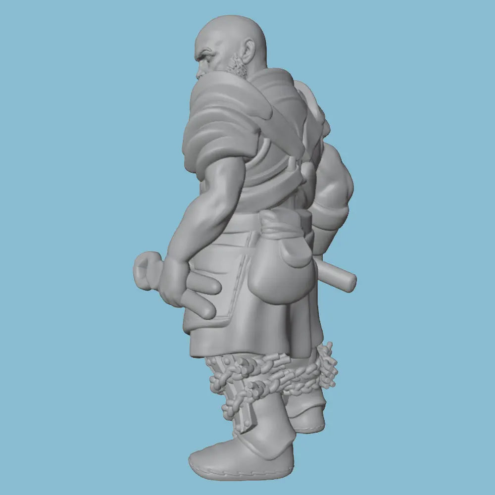 75mm Medieval Blacksmith, Resin Model Figure Kit, Unassembled and Unpainted