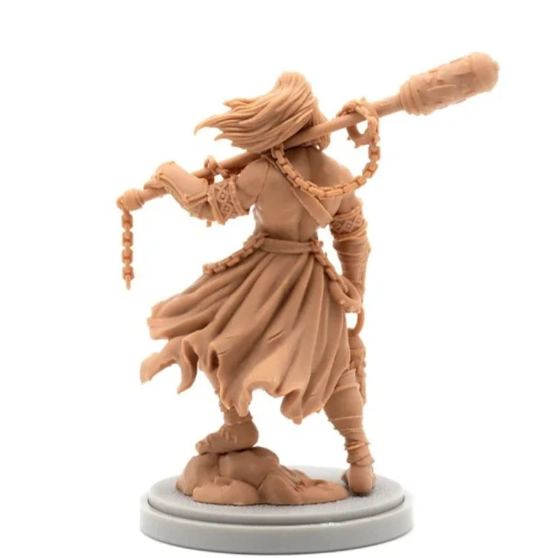 30mm Dark Lantern Guard Warrior, Resin Model Figure Kit, Fantasy Theme, Unassembled and Unpainted
