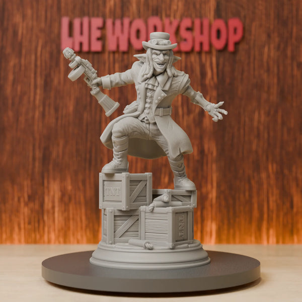 75mm Manic Goblin Gangster, Resin Model Figure Kit, Fantasy Theme, Unassembled and Unpainted