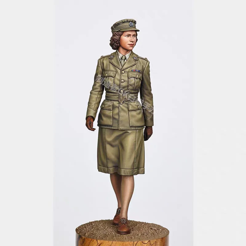 WWII British ATS Soldier Elizabeth, Resin Model Figure Kit, Unassembled and Unpainted