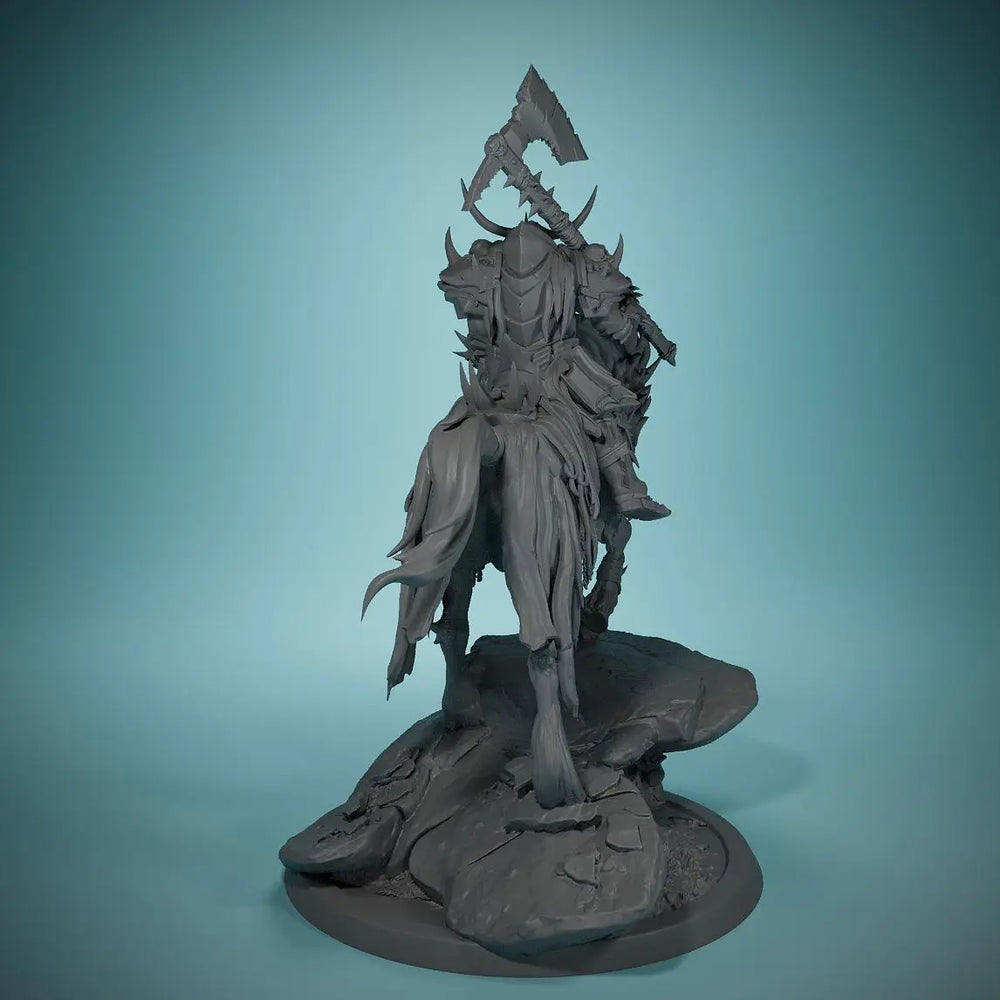 80mm Death Knight, Resin Model Figure Kit, Fantasy Theme, Unassembled and Unpainted