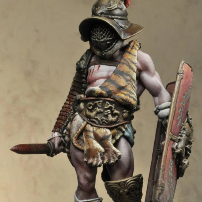 75mm Ancient Roman Gladiator, Resin Model Figure Kit, Unassembled and Unpainted