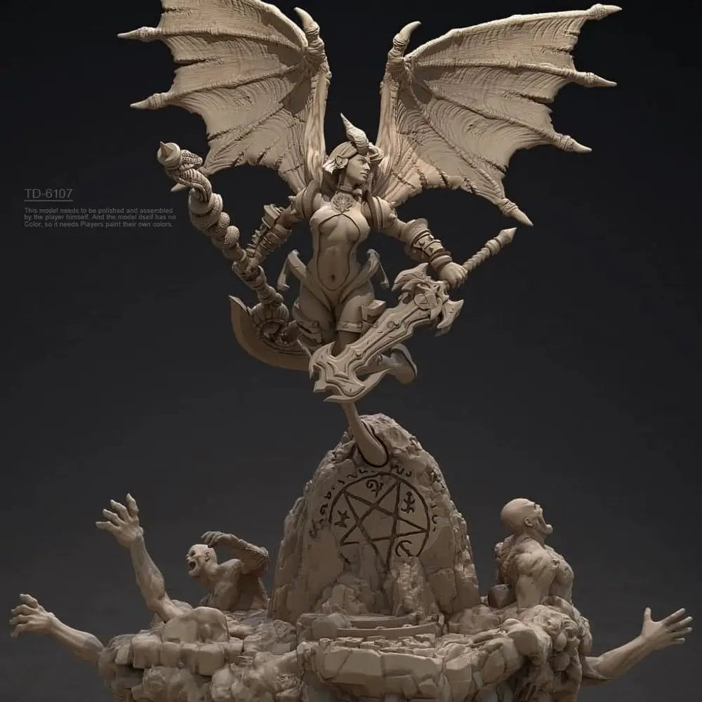 75mm Devilish Baby, Resin Model Figure Kit, Fantasy Theme, Unassembled and Unpainted