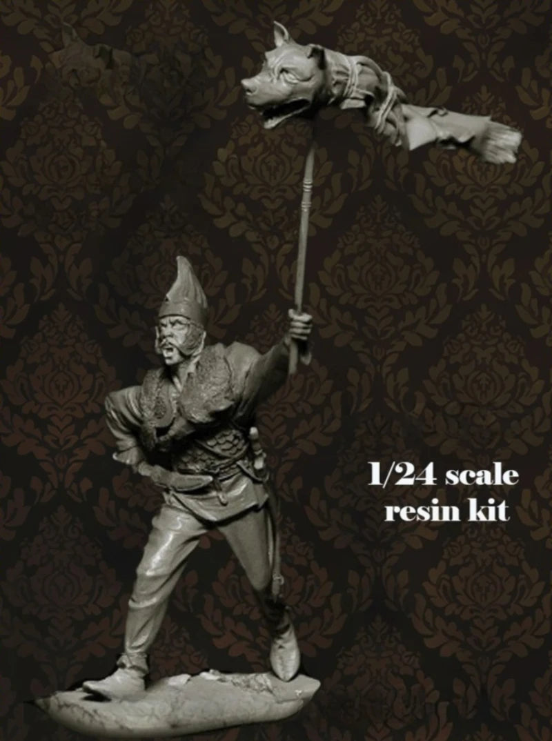 1/24 Ancient Roman Dacian Draconarius, Resin Model Figure Kit, Unassembled and Unpainted