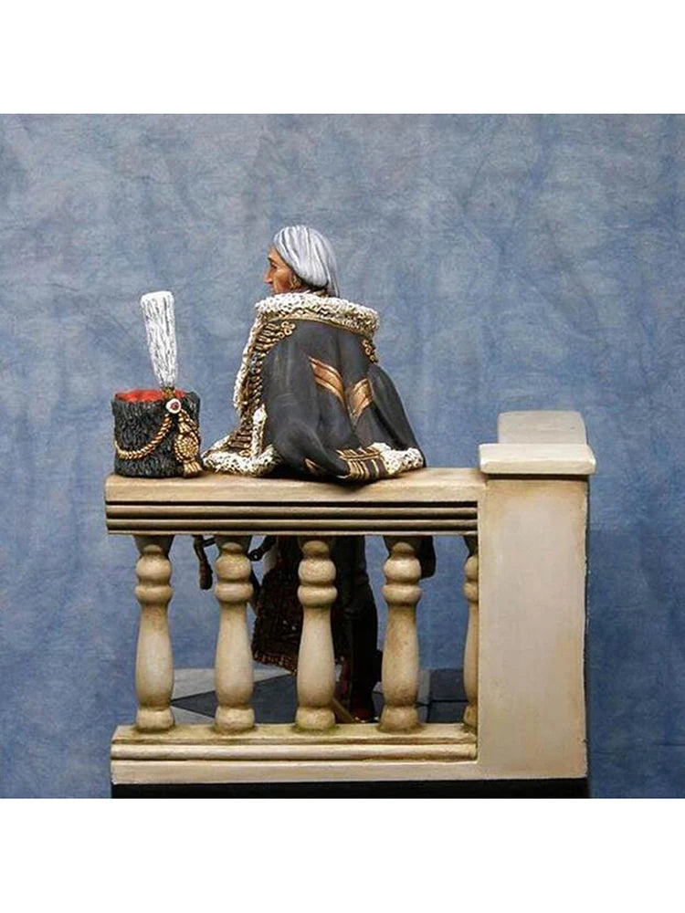 1/24 Napoleonic 18th-Century European Military Officer, Resin Model Figure Kit, Unassembled and Unpainted