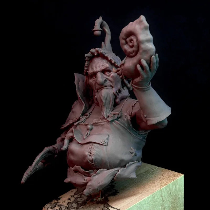 1/12 Sea Deity, Resin Model Bust Kit, Fantasy Theme, Unassembled and Unpainted