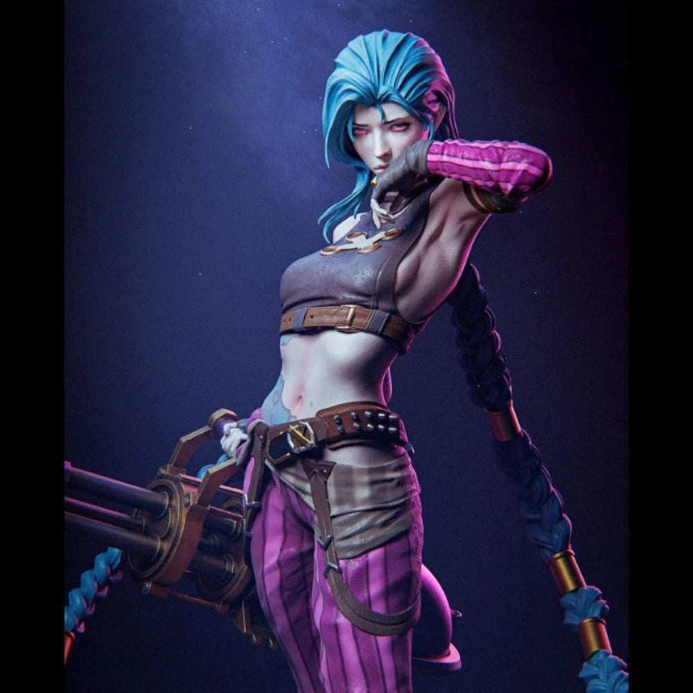 Anime Cyberpunk Female Warrior — Resin Figure