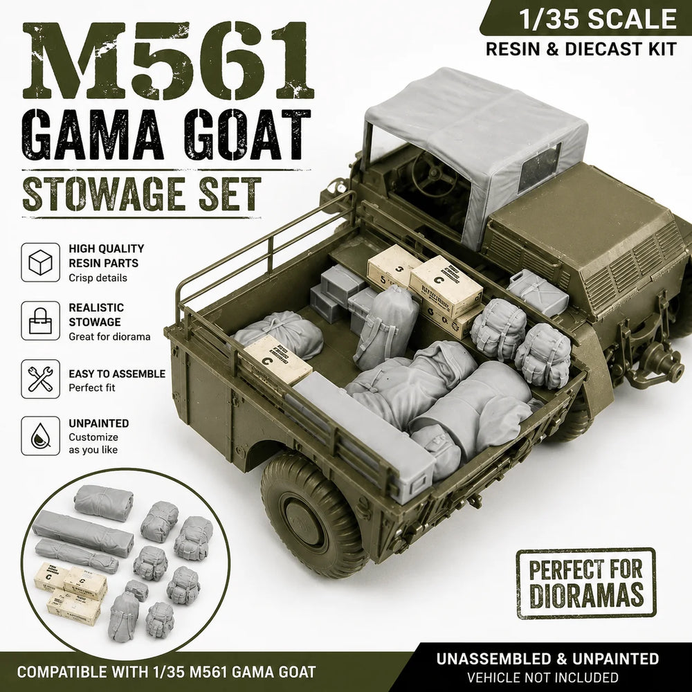 1/35 Modern US M561 Gama Goat, Resin Model Vehicle Kit, Unassembled and Unpainted