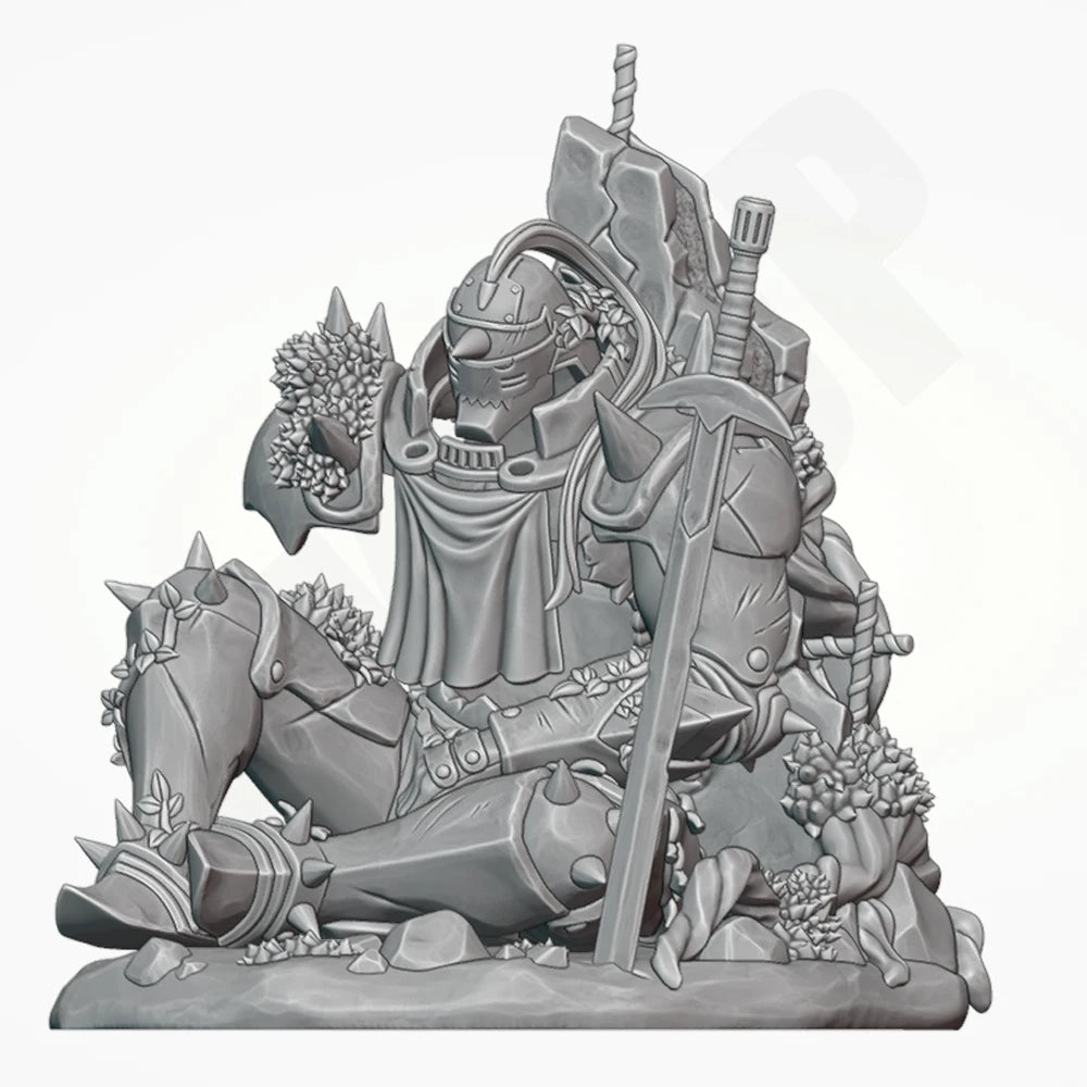 1/16 Iron Warrior, Resin Model Figure Kit, Fantasy Theme, Unassembled and Unpainted