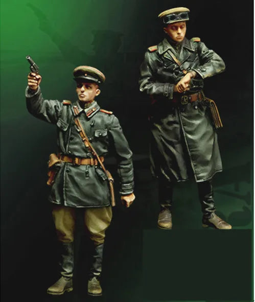 1/35 WWI German Officers Gesturing Orders, 4 Figures, Resin Model Figure Kit, Unassembled and Unpainted