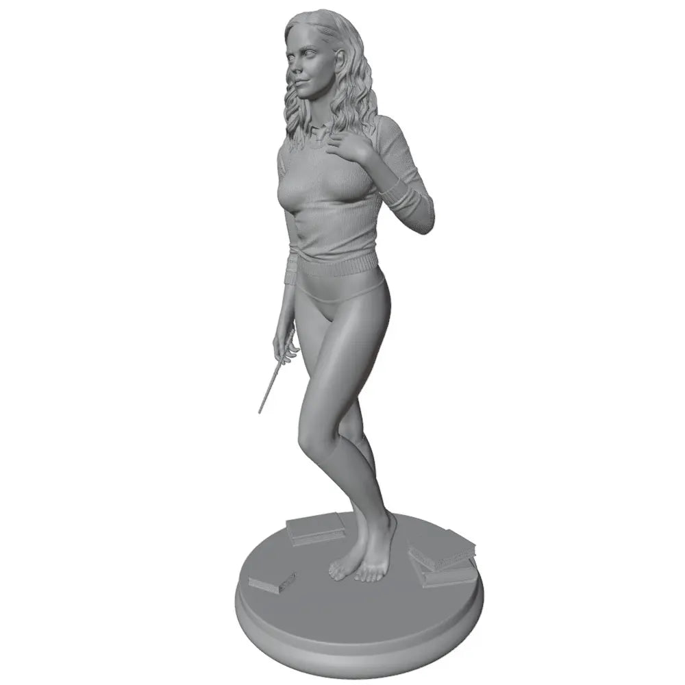 75mm Pinup Female Warrior, Resin Model Figure Kit, Unassembled and Unpainted