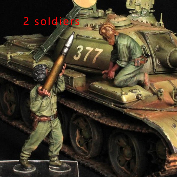 1/35 Vietnam War Vietnamese Soldiers, 2 Figures, Resin Model Figure Kit, Unassembled and Unpainted