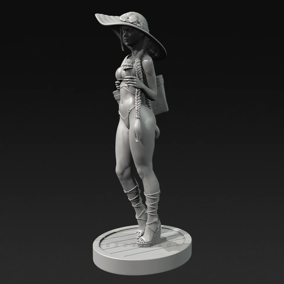 75mm Beach Beauty, Resin Model Figure Kit, Unassembled and Unpainted