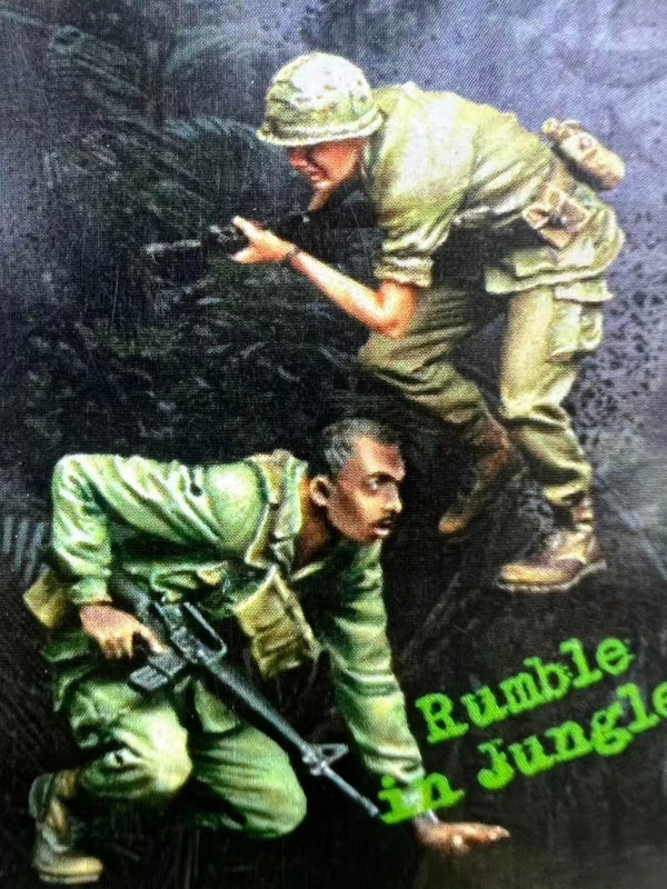 1/35 Modern US Marine Corps Combat, 2 Figures, Resin Model Figure Kit, Unassembled and Unpainted