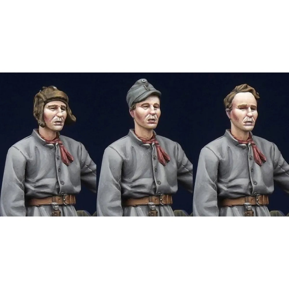 1/35 WWII Finnish Tank Crew, 6 Figures, Resin Model Figure Kit, Unassembled and Unpainted