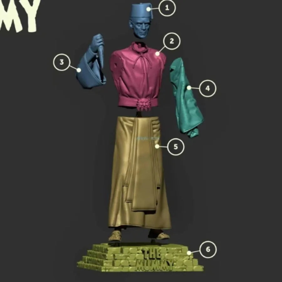 1/24 Ancient Mummy, Resin Model Figure Kit, Unassembled and Unpainted