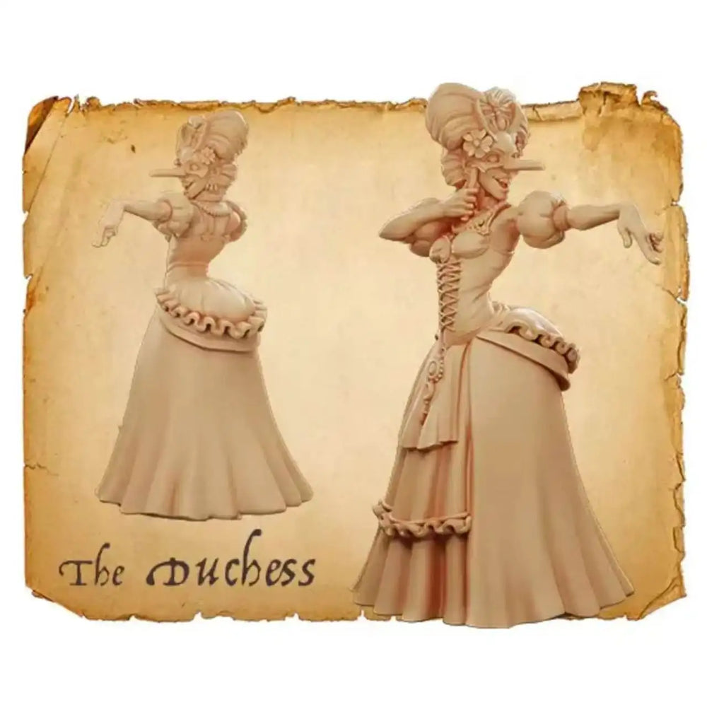 Masquerade Gothic Fantasy, 8 Figures, Resin Model Figure Kit, Fantasy Theme, Unassembled and Unpainted
