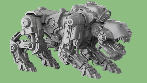 1/35 Mechanical Robot Dog, Resin Model Creature Kit, Sci-Fi Theme, Unassembled and Unpainted