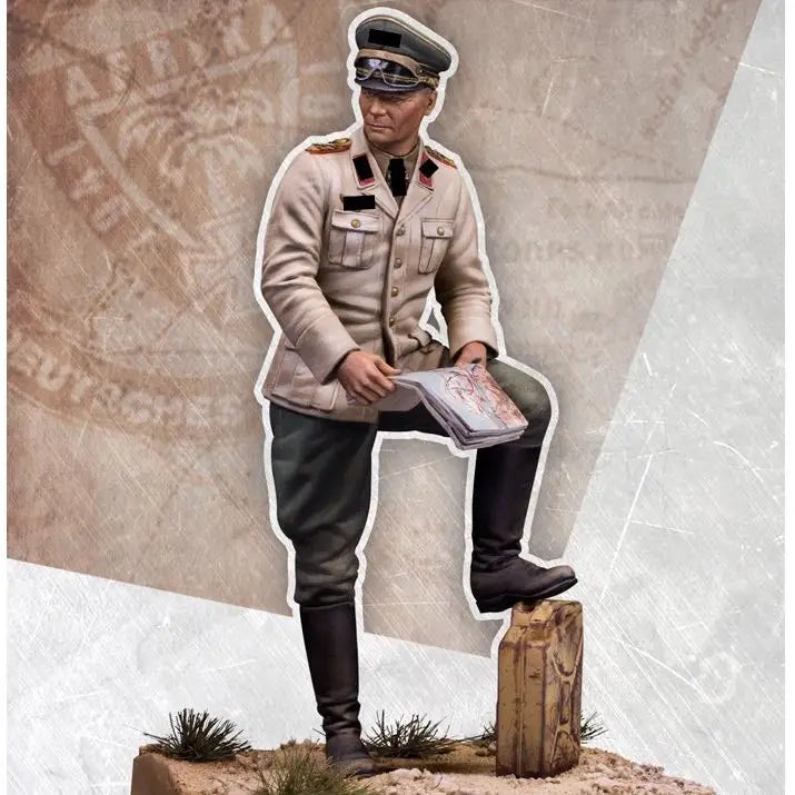1/35 WWI Colonial Officer Reclining, Resin Model Figure Kit, Unassembled and Unpainted