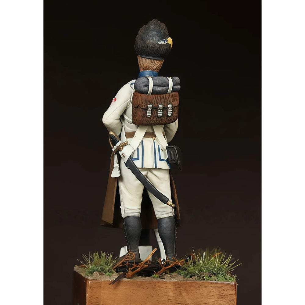 54mm Napoleonic Austrian Line Infantry, Resin Model Figure Kit, Unassembled and Unpainted
